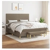 Image de Boxspring met matras stof taupe 160x200 cm3137329