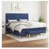 Image de Boxspring met matras stof blauw 160x200 cm3137331