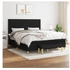 Image de Boxspring met matras stof zwart 180x200 cm3137335