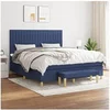 Image de Boxspring met matras stof blauw 180x200 cm3137339