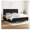 Image de Boxspring met matras stof zwart 200x200 cm3137343