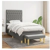 Image de Boxspring met matras stof donkergrijs 90x190 cm3137358