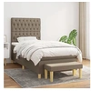 Image de Boxspring met matras stof taupe 90x190 cm3137361