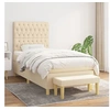 Image de Boxspring met matras stof cràmekleurig 90x190 cm3137362