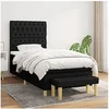 Image de Boxspring met matras stof zwart 100x200 cm3137375