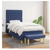 Image de Boxspring met matras stof blauw 100x200 cm3137379