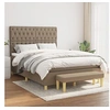 Image de Boxspring met matras stof taupe 140x190 cm3137393