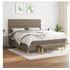 Image de Boxspring met matras stof taupe 160x200 cm3137409
