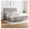 Image de Boxspring met matras stof lichtgrijs 180x200 cm3137413