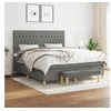 Image de Boxspring met matras stof donkergrijs 180x200 cm3137414
