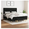 Image de Boxspring met matras stof zwart 180x200 cm3137415