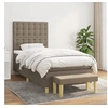 Image de Boxspring met matras stof taupe 80x200 cm3137433