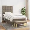 Image de Boxspring met matras stof taupe 90x190 cm3137441