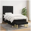 Image de Boxspring met matras stof zwart 100x200 cm3137455
