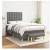 Image de Boxspring met matras stof donkergrijs 120x200 cm3137462