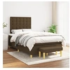 Image de Boxspring met matras stof donkerbruin 120x200 cm3137464