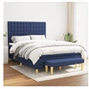 Image de Boxspring met matras stof blauw 140x190 cm3137475
