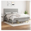 Image de Boxspring met matras stof lichtgrijs 180x200 cm3137493