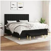 Image de Boxspring met matras stof zwart 180x200 cm3137495