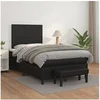 Image de Boxspring met matras kunstleer zwart 120x200 cm3137533