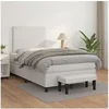 Image de Boxspring met matras kunstleer wit 120x200 cm3137534