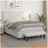 Image de Boxspring met matras kunstleer wit 140x200 cm3137546