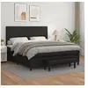 Image de Boxspring met matras kunstleer zwart 160x200 cm3137551