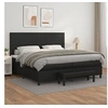 Image de Boxspring met matras kunstleer zwart 200x200 cm3137563