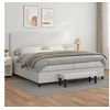 Image de Boxspring met matras kunstleer wit 200x200 cm3137564