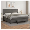 Image de Boxspring met matras kunstleer grijs 200x200 cm3137567