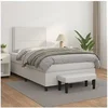 Image de Boxspring met matras kunstleer wit 120x200 cm3137594