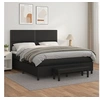 Image de Boxspring met matras kunstleer zwart 180x200 cm3137617