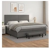 Image de Boxspring met matras kunstleer grijs 200x200 cm3137627
