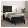 Image de Boxspring met matras kunstleer zwart 80x200 cm3137629