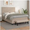 Image de Boxspring met matras kunstleer cappuccinokleurig 140x190 cm3137664