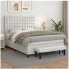 Image de Boxspring met matras kunstleer wit 140x200 cm3137666