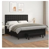 Image de Boxspring met matras kunstleer zwart 180x200 cm3137677