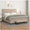 Image de Boxspring met matras kunstleer cappuccinokleurig 180x200 cm3137682