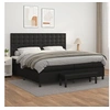 Image de Boxspring met matras kunstleer zwart 200x200 cm3137683