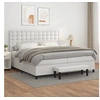 Image de Boxspring met matras kunstleer wit 200x200 cm3137684