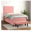 Image de Boxspring met matras fluweel roze 90x190 cm3137700