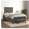 Image de Boxspring met matras fluweel donkergrijs 120x200 cm3137714