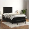 Image de Boxspring met matras fluweel zwart 120x200 cm3137715