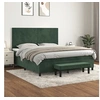Image de Boxspring met matras fluweel donkergroen 160x200 cm3137734