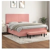 Image de Boxspring met matras fluweel roze 160x200 cm3137736