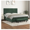 Image de Boxspring met matras fluweel donkergroen 180x200 cm3137740