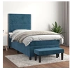 Image de Boxspring met matras fluweel donkerblauw 100x200 cm3137771