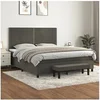 Image de Boxspring met matras fluweel donkergrijs 180x200 cm3137798