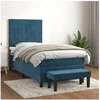 Image de Boxspring met matras fluweel donkerblauw 90x190 cm3137819