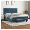 Image de Boxspring met matras fluweel donkerblauw 160x200 cm3137855